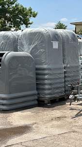 Contenedor de Basura BDB con Tapa Abierta, Tipo Prensado para Reciclaje, 3000 LT, Contenedor de Residuos Metálico Galvanizado para Exteriores, Modelo BDB.13000-A - Product Image 5