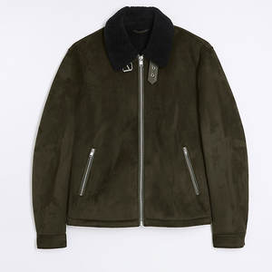 Veste en cuir synthétique effet fourrure de mouton pour homme, nouvelle arrivée, vente chaude, design réversible, personnalisez votre tenue tendance, logo sur le devant - Product Image 1