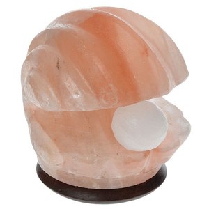 Lampe de sel de l'Himalaya en forme de perle écologique Style Feng Shui Design de fleurs sculptées pour voitures Artisanat naturel - Product Image 4