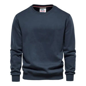 Sweat-shirt à col rond vierge de qualité supérieure 100% polyester Sweat-shirts surdimensionnés pour hommes Logo personnalisé Vente en gros - Product Image 3