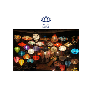 Lanterne en soie décorative traditionnelle du Vietnam pour l'exportation - Product Image 4