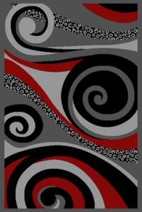 Tapis turc moderne en polypropylène tissé à la machine, haute qualité, jute, résistant aux taches, poils longs, jacquard abstrait, moyen - Product Image 6