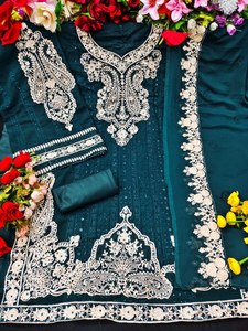 Launching New <b>Pakistani</b> Georgette Embroidery Suit for <b>Eid</b> Festival by Royal Export - Product Image 4
