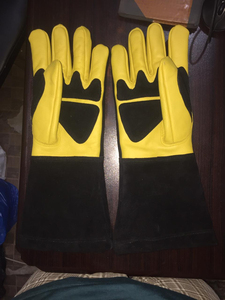 Gants de gril de travail de soudure résistants au feu à la chaleur cheminée gants de soudage en cuir Mig Tig gants de travail Service OEM personnalisé - Product Image 4