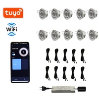 12LED WIFI TUYA Dimmable Outdoor Down Lights Ip44 Dimmable 12v Led Downlight Mini Encastré Led Sets