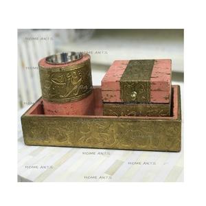 Brûleur de Oud MOP de qualité exclusive Brûleur Bakhoor de taille et de forme personnalisées avec boîte de rangement et plateau de bijoux - Product Image 2