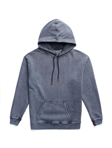Sudadera con capucha para hombre de algodón mezclado, color gris lavado, de alta calidad, cómoda y de corte relajado para uso diario. - Product Image 6