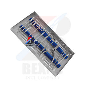 Mayo-Hegar Soporte de Aguja Lucas Bone Curette Bone Rongeur Quirúrgico 10 Pcs kit Instrumentos - Product Image 1