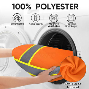 High Visibility <b>Working</b> <b>Mens</b> Hi Vis <b>Hoodie</b> Print Logo Construction Reflective Hi Vis <b>Hoodie</b> Construction - Product Image 5