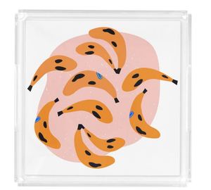 Bandeja de comida acrílica Rectangular Premium Acabado transparente Tamaño personalizado Perfecto para servir en el hogar y la cocina con elegancia - Product Image 6