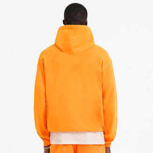 Personalizable Peso Pesado 100% Algodón Unisex Sudadera Con Capucha De Gran Tamaño 500GSM Sin Cuerda Doble Capa Patrón Sólido Boxy Fit - Product Image 3