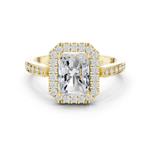 Bague en diamant carré Moissanite 10K - Product Image 3