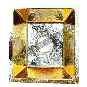 Gota de latón rectangular hecha a mano en el uso del baño del hotel Fregadero para el lavabo del recipiente del baño Fregaderos - Product Image 1