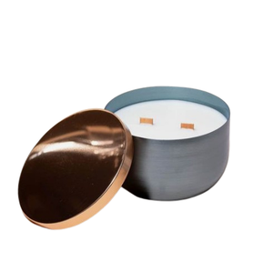 Pot de bougie rond en métal de conception populaire avec décoration de mariage de couvercle et usage domestique - Product Image 6