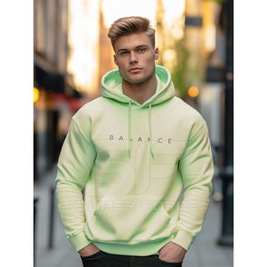 Sudadera con capucha para hombre, Jersey cómodo mezclado de algodón, sudadera de moda informal de invierno, Sudadera con capucha elegante de diseño personalizado para hombre OEM - Product Image 2