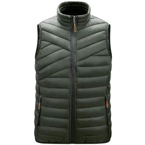 Fabricant de vêtements dernière personnalisé de haute qualité Logo personnalisé hommes gilet léger sans manches hiver vêtements chauds gilets bouffants - Product Image 5