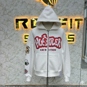 Nouveau sweat à capuche à fermeture éclair de qualité supérieure très demandé imprimé en relief fabriqué en usine à prix avantageux sweats à capuche pour hommes sweats à capuche pour hommes - Product Image 4