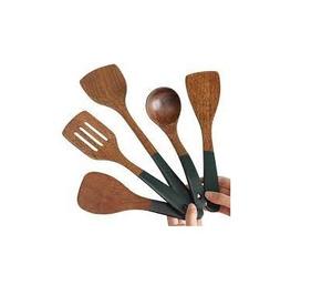 Serveurs à salade en bois cuillère dîner ensemble de couverts couverts couverts en gros en bois luxe premium haute qualité salade service ensemble de 3 - Product Image 6