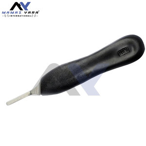 Manche de scalpel en plastique noir pour instruments chirurgicaux manuels de précision # 4 Compatible # 20 # 24 lames en acier inoxydable MOL Safety - Product Image 4