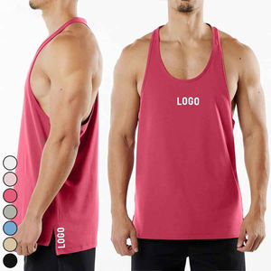 Camiseta sin mangas de entrenamiento para hombre hecha a medida, ropa de gimnasio de punto transpirable para hombre - Product Image 6