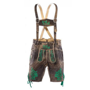 กางเกงขาสั้นสไตล์บาวาเรีย lederhosen สำหรับผู้ใหญ่กางเกงขาสั้นระบายอากาศได้ดีสไตล์ไม่เหมือนใคร - Product Image 1