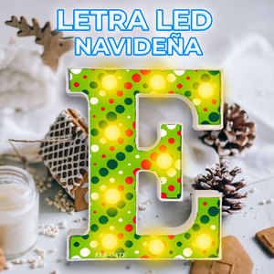 Affascinante ed Elegante Lettera E Luminosa per Natale, Decorazione Natalizia Elegante con Lettere Luminose - Product Image 4