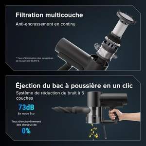 Aspiradora Roborock para Húmedo y Seco con Motor sin Escobillas para Uso Doméstico, en Automóviles, Exteriores y Hoteles - Blanca - Product Image 5