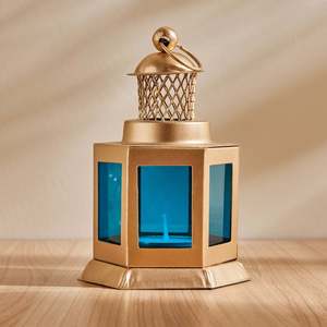Vintage Small Metal <b>Lantern</b> Antique Style Tea Light Candle Holder <b>Lamp</b> for Home Decor Indian Metal Crafts - Product Image 2