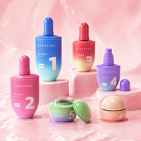 Nouveau produit, cosmétiques de luxe, flacon en verre pour maquillage, ensemble de contenants, 30 pots de crème pour le visage vides de 50 g, ensemble de soins de la peau et emballage