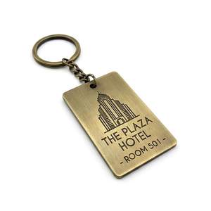 Personalized Zinc <b>Stamped</b> Branded Promotional Giveaway Round Soft Enamel Silk Screen <b>Printed</b> Gold-Plated Metal Keychains - Product Image 5