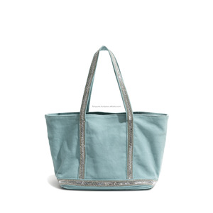 Bolsa de Mano de Nailon de Gran Capacidad, Color Sólido Personalizable, Simple, Informal, para Compras, Versátil, para Estudiantes, para el Trabajo - Product Image 1