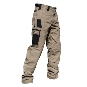 Pantalones Cargo Formales para Hombre, Pantalones Tácticos de Caza, Cintura Elástica, Lona 100% Algodón, Invierno - Product Image 1