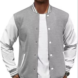 Chaqueta Universitaria de Béisbol Personalizada para Hombre, 100% Lana, Gruesa, Impermeable, Transpirable, con Letras Bordadas en Lana - Product Image 1