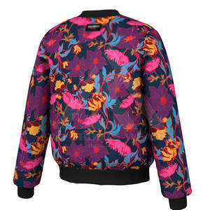 แจ็กเก็ตบอมเบอร์ผ้าซาตินพิมพ์ซับลิเมชันสำหรับงาน OEM - Product Image 3