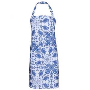 Offre Spéciale cuisine nettoyage pur coton matériel impression personnalisée cuisine tablier de cuisine ensemble - Product Image 3