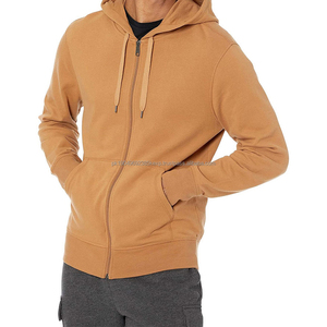 Sweat-shirt à capuche zippé pour homme tendance, confortable, à fermeture éclair intégrale, style décontracté, vêtements de sport, style uni, sweat-shirts personnalisés en gros - Product Image 3