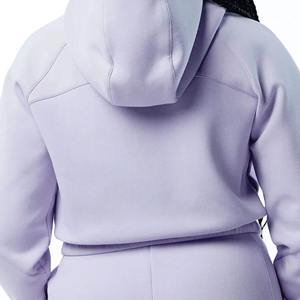 Ensemble de survêtement en coton épais personnalisé pour femmes Sweat à capuche Hardy Jogger et pantalon de survêtement avec col zippé et longue longueur pour l'hiver - Product Image 6