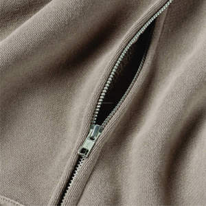 Sudadera con capucha recortada para hombre Muestra gratis Peso pesado French Terry Oversized Shoulder Screen Printed Streetwear Hoodie para hombres - Product Image 3