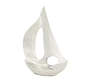 Bateau en aluminium de petite taille pour la maison, le bureau ou l'affichage éducatif (22,9Lx8,3Wx31,1H cm) - Product Image 1