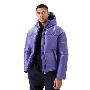<b>Top</b> Selling Two Pockets Design Regular Fit Heavyweight Warm Street Wear Fashionable Custom Design Plain <b>Men's</b> Puffer Jackets - Product Image 1