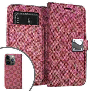Samsung Galaxy S24 Ultra Custodia a Portafoglio in Tessuto Premium con 6 Slot per Carte, Magenta (Confezione Retail) - Product Image 1