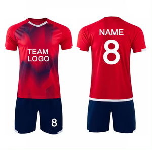 Maillot de football personnalisé pour garçons, uniforme de football respirant à séchage rapide avec technique de coupe automatisée de nouveau style - Product Image 5