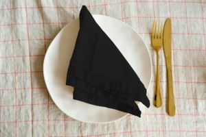 Prêt à expédier solide blanc 100% coton réutilisable Style classique serviettes de Table carrées 50 pièces quantité minimale de commande pour la maison salle à manger Restaurants cafés - Product Image 2