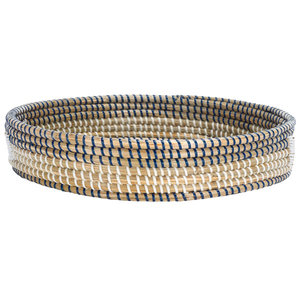 Adeana, bandeja para servir de ratán Natural hecha a mano, cesta de mimbre de estilo de diseño costero para organizador de almacenamiento decorativo de Ramadán - Product Image 5