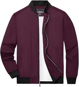 Chaqueta Bomber Unisex Personalizada con Logotipo, Delgada, con Cuello Alto, Bolsillos Casuales, Impermeable, de Lona, Poliéster y Algodón, Resistente al Viento - Product Image 3