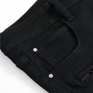 Fournisseur OEM de shorts en denim pour hommes, vêtements de sport élégants et extensibles, style de rue, tenues de tous les jours, shorts en maille - Product Image 3