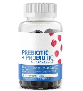 Customized private label halal food delicious probiotic soft candy enhances intestinal health supplements