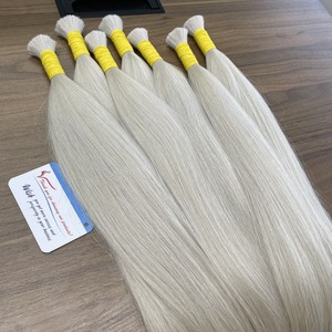 Double Drawn Vietnamese Human Hair Color Natural Wavy Bulk Hair <b>Extensions</b> <b>Cheap</b> Price No Chemical - Product Image 1
