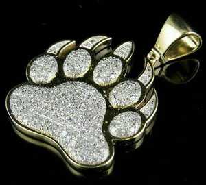 Colgante de Cruz con Diseño de Búho para Hombre, Chapado en Oro de 18K, Estilo Hiphop, con Moissanita de Corte Brillante Redondo de 3 Ct, Certificado GRA, para Niños - Product Image 3