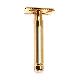 Rasoir de sécurité réglable en métal pour hommes Full Gold Lames en acier inoxydable à double tranchant Poignée en acier pour Bikini Beauté Soins personnels - Product Image 2